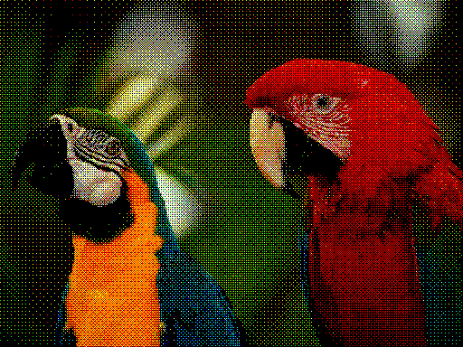 Dithered using intensity values